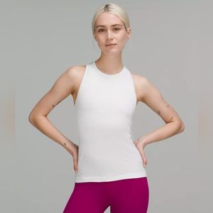 Swiftly Tech High-Neck Tank Top 2.0 Race Length in white in size 4